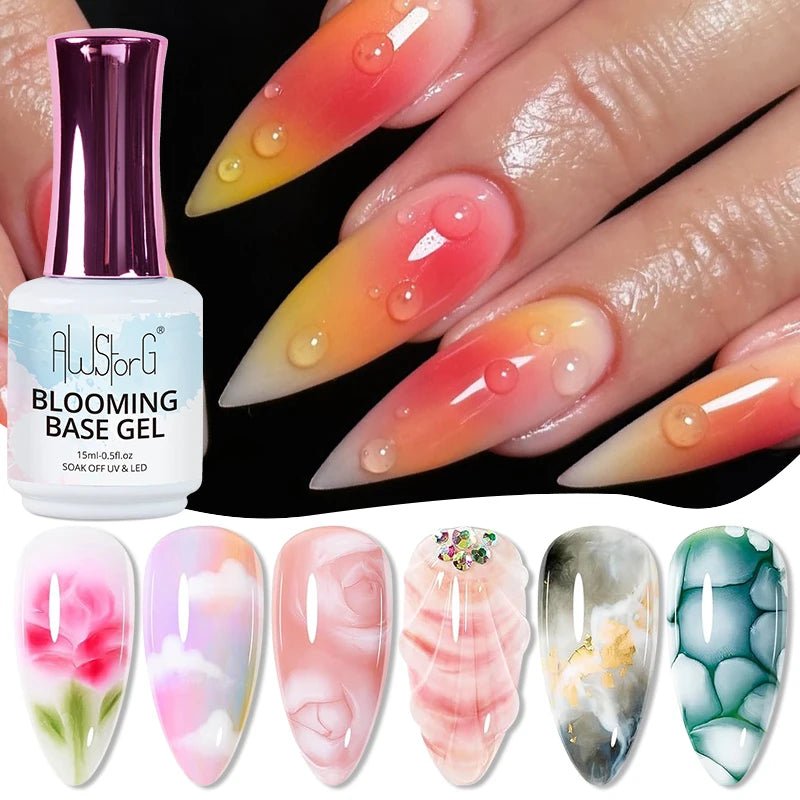15ml Nail Blooming Gel, Blossom Spreading Effect Functional Gel, Easy to Apply for Nail Art Design Home Salon Manicure Pedicure - Paola Center