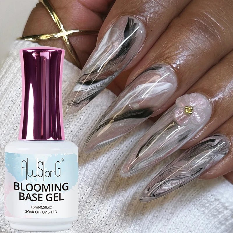 15ml Nail Blooming Gel, Blossom Spreading Effect Functional Gel, Easy to Apply for Nail Art Design Home Salon Manicure Pedicure - Paola Center