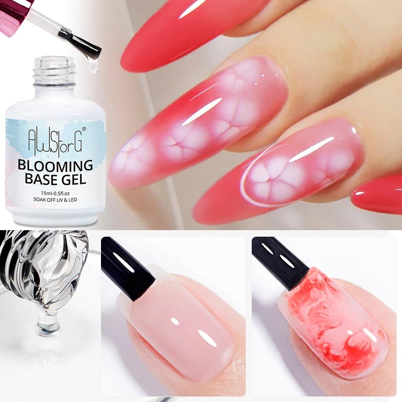 15ml Nail Blooming Gel, Blossom Spreading Effect Functional Gel, Easy to Apply for Nail Art Design Home Salon Manicure Pedicure - Paola Center