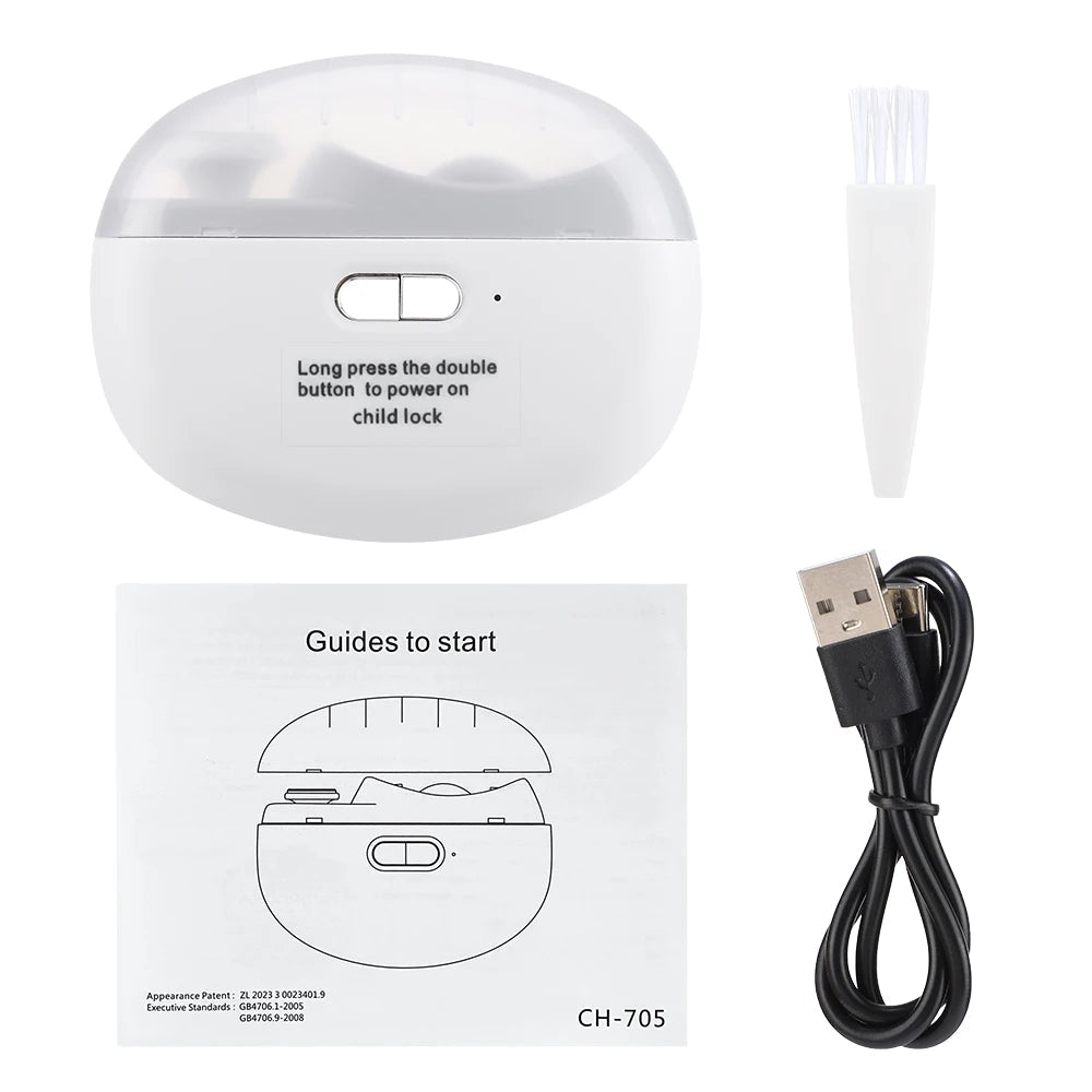 USB Nail Art Lamp with Cleaning Brush and Guide for Luxury nails, Hailey Bieber nails, nail art supplies