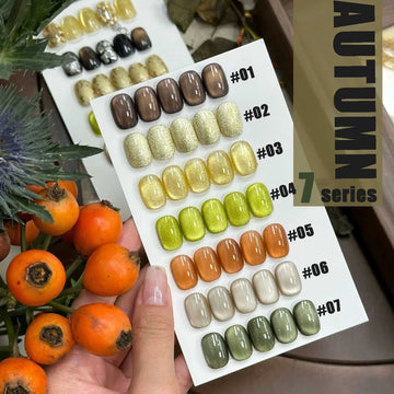 MIANEL 12ML Cat Eye Gel Polish – Autumn Black & Brown Shades for Chic Christmas & Halloween Nails 2024