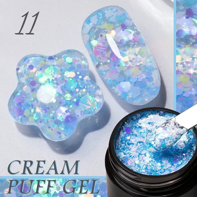 BOZLIN Chameleon Flake Gel Nail Polish Spring Color Sparkling Sequins Soak Off UV Glitter Gel Varnish Nail Art Decoration 5ML - Paola Center