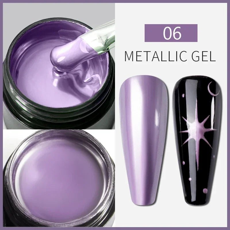 BOZLIN Chameleon Flake Gel Nail Polish Spring Color Sparkling Sequins Soak Off UV Glitter Gel Varnish Nail Art Decoration 5ML - Paola Center