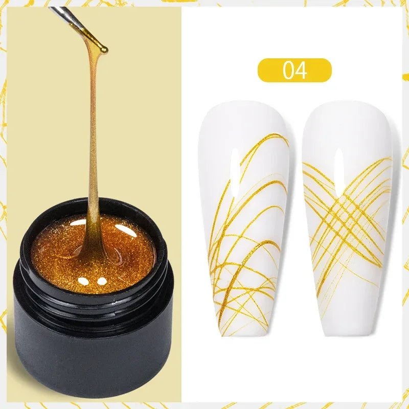 BOZLIN Chameleon Flake Gel Nail Polish Spring Color Sparkling Sequins Soak Off UV Glitter Gel Varnish Nail Art Decoration 5ML - Paola Center