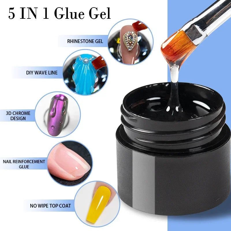 BOZLIN Chameleon Flake Gel Nail Polish Spring Color Sparkling Sequins Soak Off UV Glitter Gel Varnish Nail Art Decoration 5ML - Paola Center