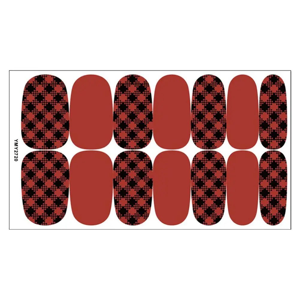 Christmas Nail Stickers 3D Christmas Self - Adhesive Nail Stickers Tips DIY Decoration With Snowflakes Snowmen - Paola Center