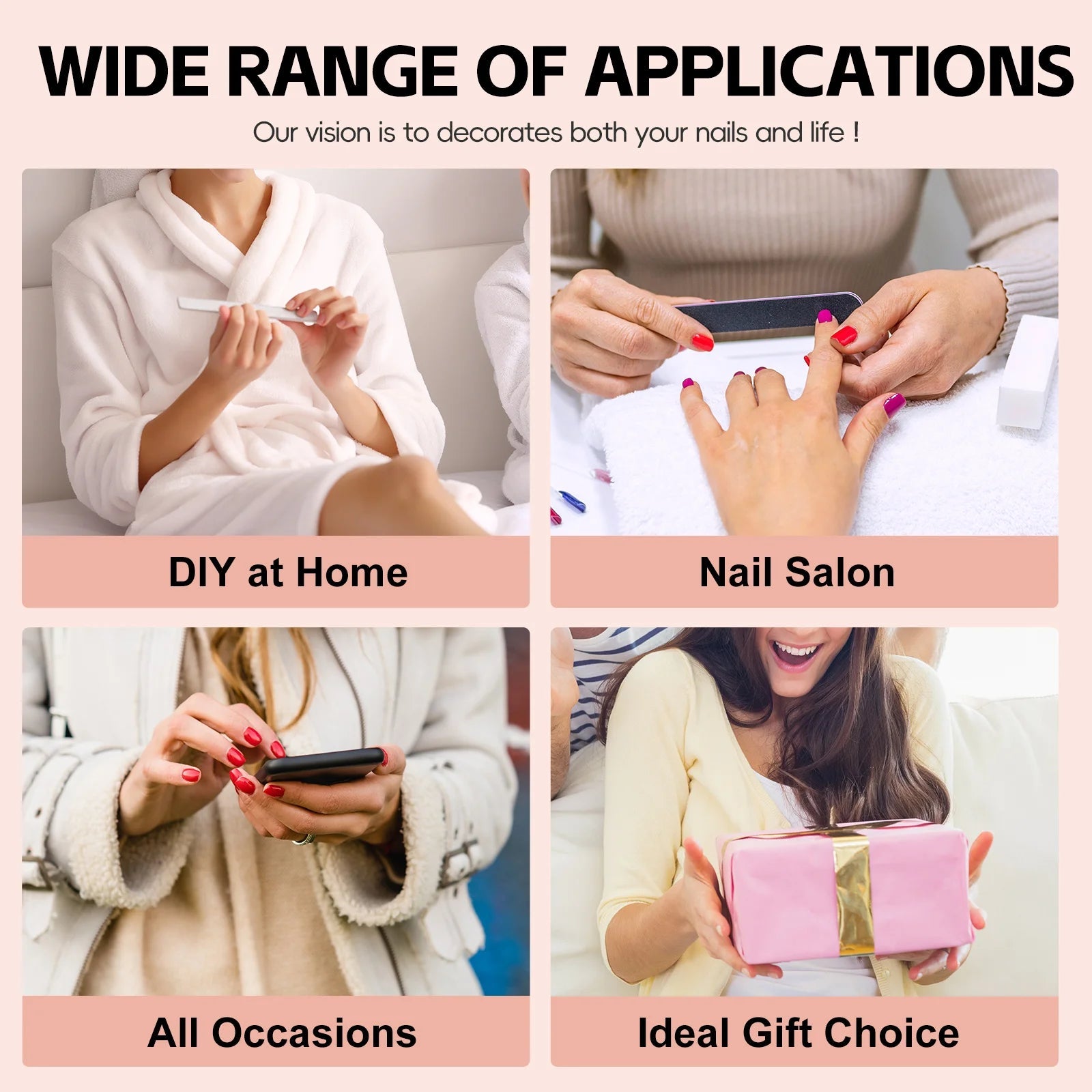 Luxury nails from Paola Center for DIY at home or nail salon with Hailey Bieber nails inspired nail art supplies