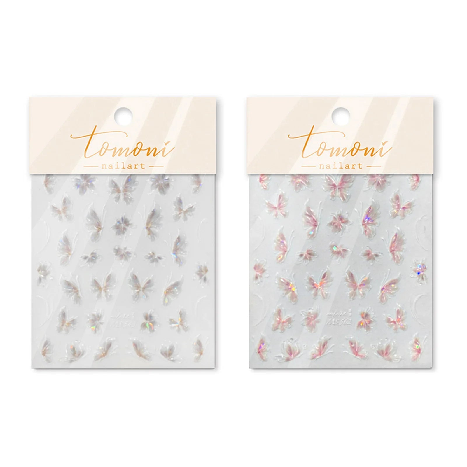 DIY Nail Stickers Fairy Butterfly Nail Art Tips Self - adhesive Butterfly Design Nail Decals for women manicure accessories - Paola Center