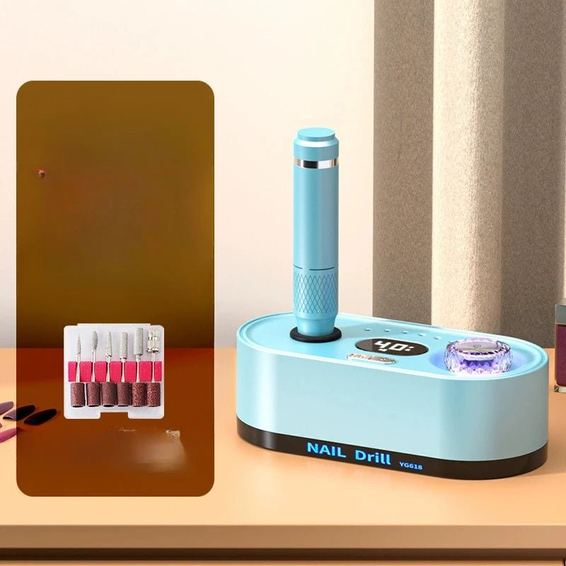 Electric Nail Drill Professional 40000RPM Electric Nail File Kit Nail Drill Machine with LCD Display for Acrylic Gel Nail - Paola Center