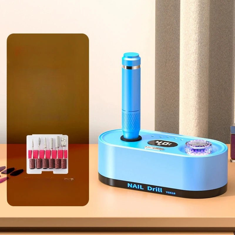 Electric Nail Drill Professional 40000RPM Electric Nail File Kit Nail Drill Machine with LCD Display for Acrylic Gel Nail - Paola Center
