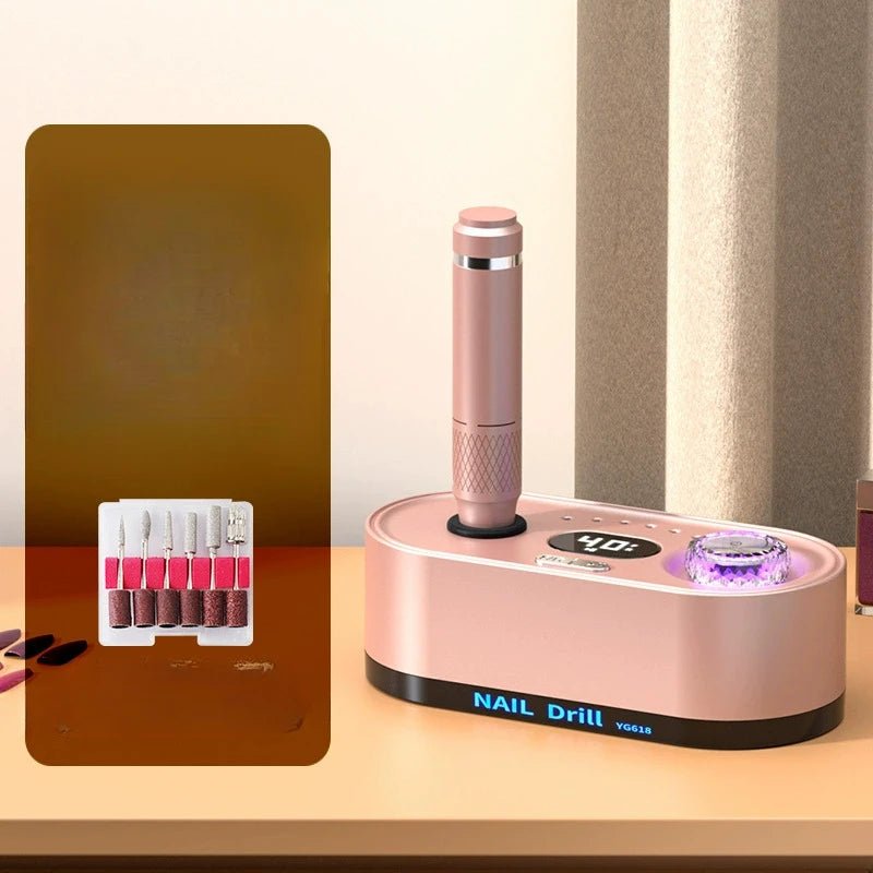 Electric Nail Drill Professional 40000RPM Electric Nail File Kit Nail Drill Machine with LCD Display for Acrylic Gel Nail - Paola Center