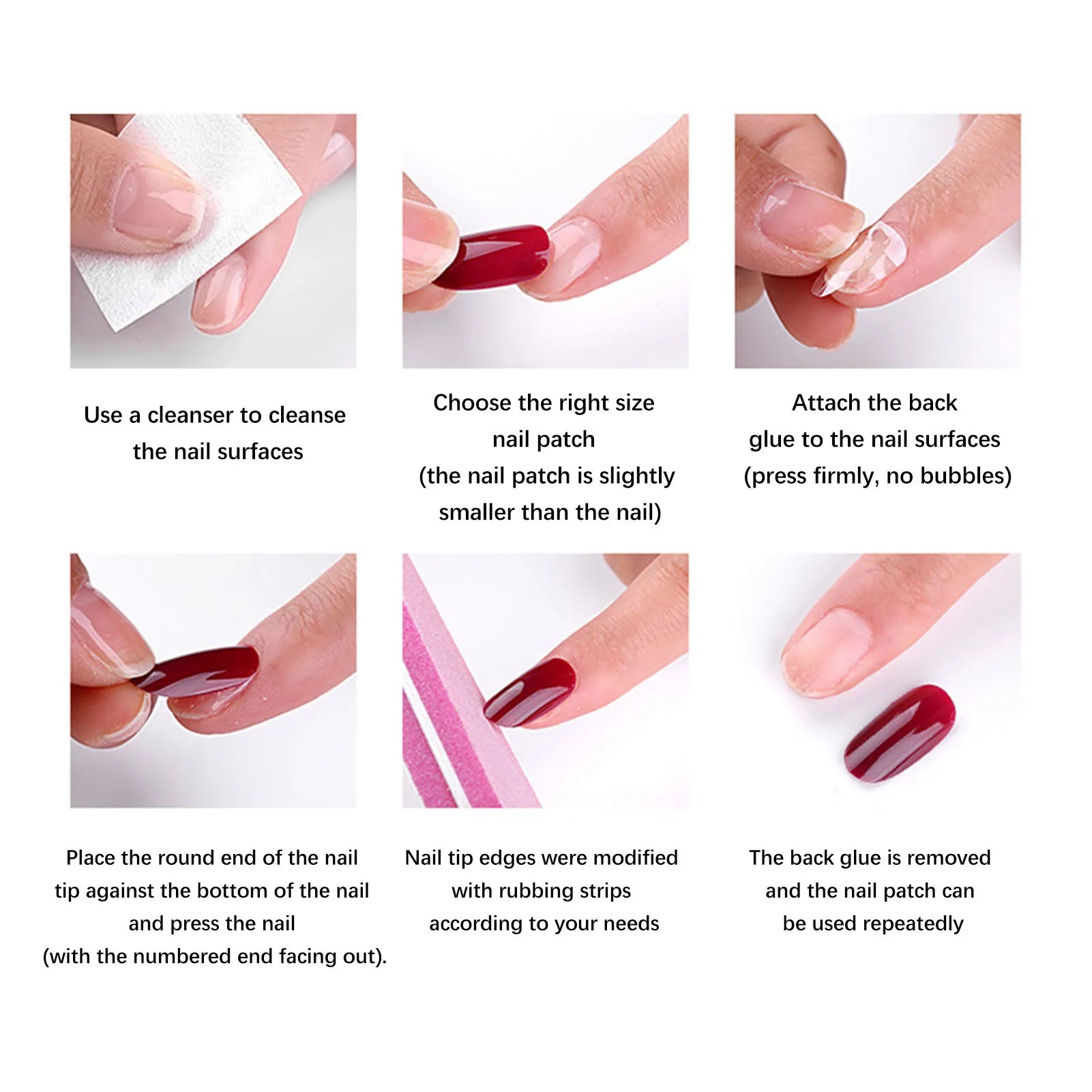 False Nail Tips Set Full Cover Pure Color Fashionable Press On Fake Nails Art Tips 576pcs Press On Nails - Paola Center