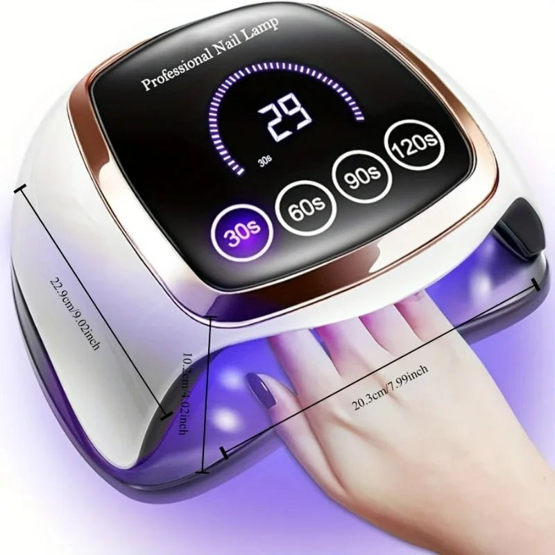 High - Efficiency Professional Smart Sensor Gel Polish Dryer - 4 - Timer UV LED Nail Lamp for Salon & Home Use. Ideal Art Tool - Paola Center