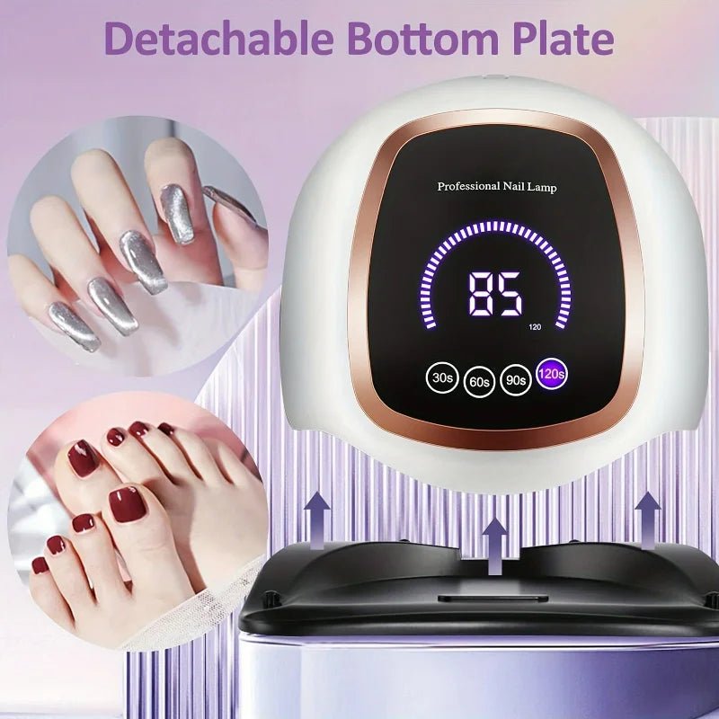 High - Efficiency Professional Smart Sensor Gel Polish Dryer - 4 - Timer UV LED Nail Lamp for Salon & Home Use. Ideal Art Tool - Paola Center