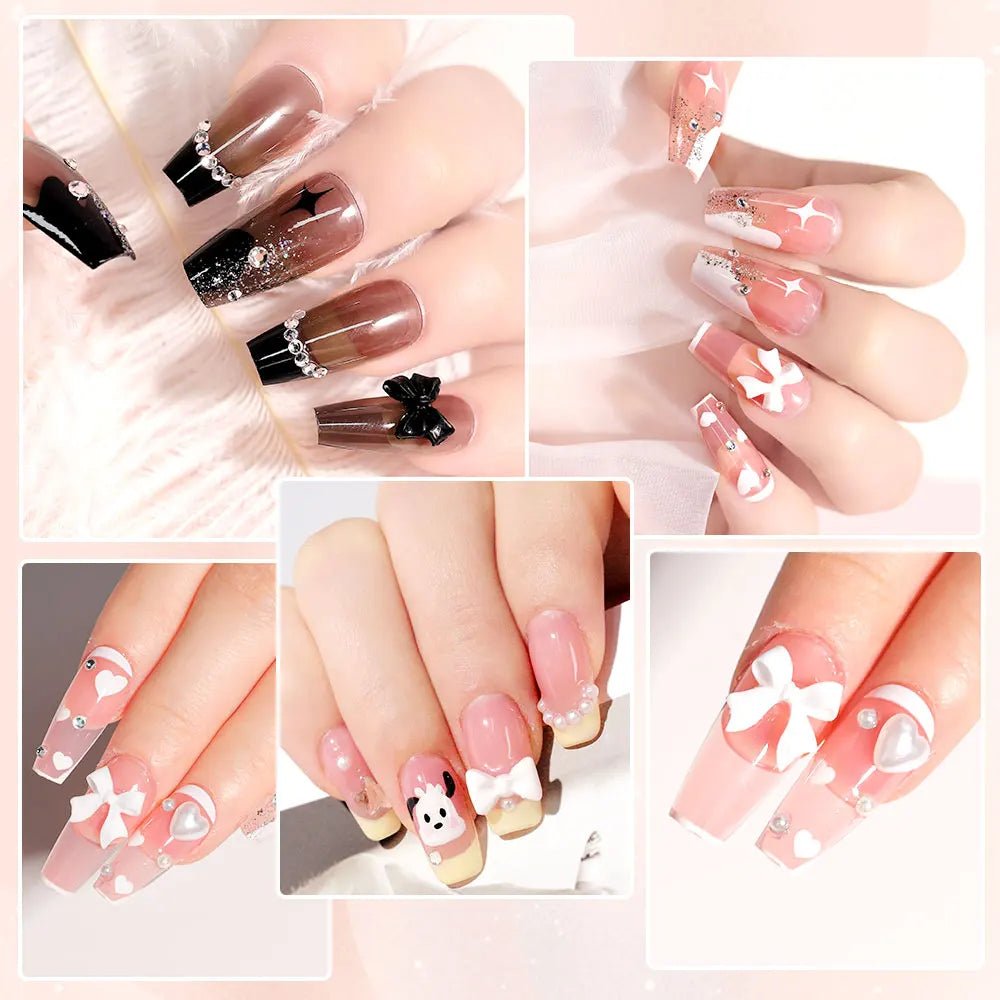 limegirl 15ml Extension Nail Gel Set 6W LED Lamp Full Manicure Set Finger Extend Mold Nail Kit All For Quick Extension Tool Kit - Paola Center