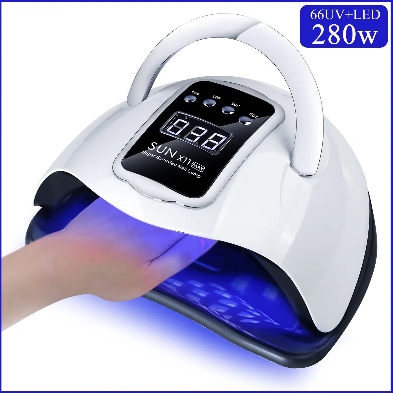 SUN X11 LED Nail Lamp for luxury nails and Hailey Bieber nails, perfect for nail art supplies