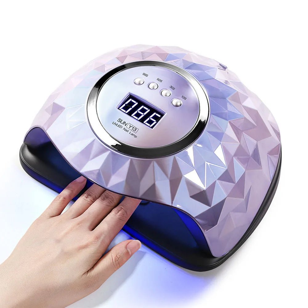 Luxury nails UV LED Nail Lamp for Hailey Bieber nails with digital timer and stylish design for nail art supplies