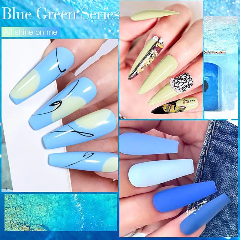 MEET ACROSS 7ml Gel Nail Polish Spring 140 Colors For Fall Decoration Semi Permanent Matte Top Coat Nail Art UV Gel Varnish - Paola Center