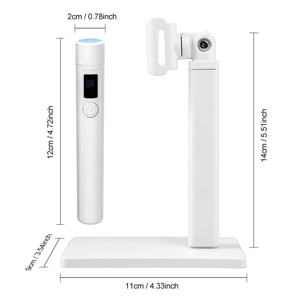 Paola Center Nail Art UV LED Light with compact design and digital display for precise curing