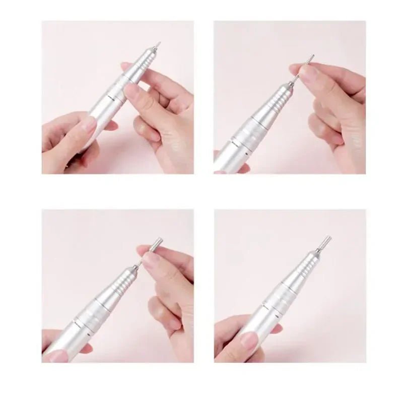 Nail Drill 45000rpm Professional Lathe Machine Milling Cutters for Manicure Electric Sander File Gel Nails Drills Motor Polishe - Paola Center