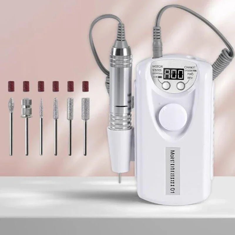 Nail Drill 45000rpm Professional Lathe Machine Milling Cutters for Manicure Electric Sander File Gel Nails Drills Motor Polishe - Paola Center