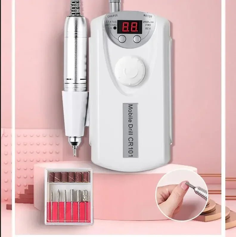 Nail Drill 45000rpm Professional Lathe Machine Milling Cutters for Manicure Electric Sander File Gel Nails Drills Motor Polishe - Paola Center