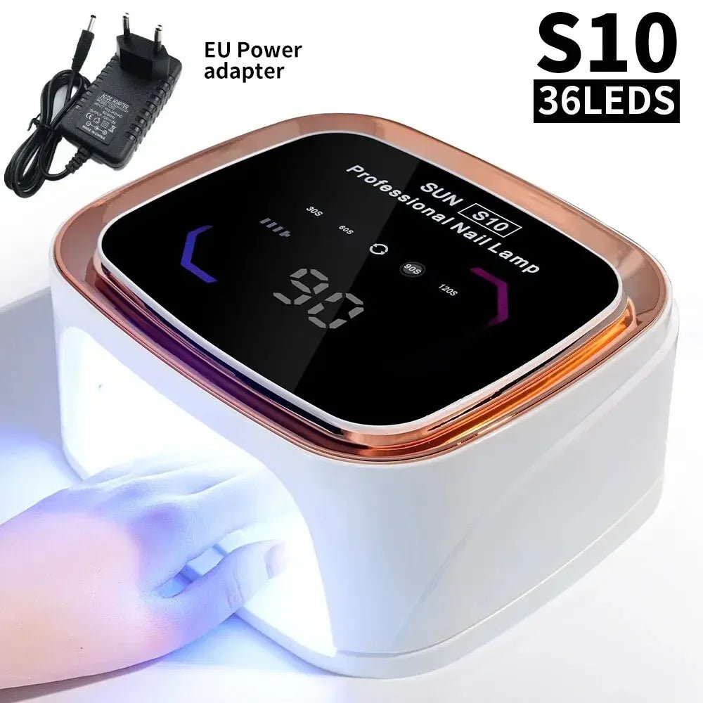Professional Rechargeable Nail UV LED Lamp Dryer HD Display Smart Wireless Nail Drying Lamp for Fast Dry Curing All Polish Gel - Paola Center
