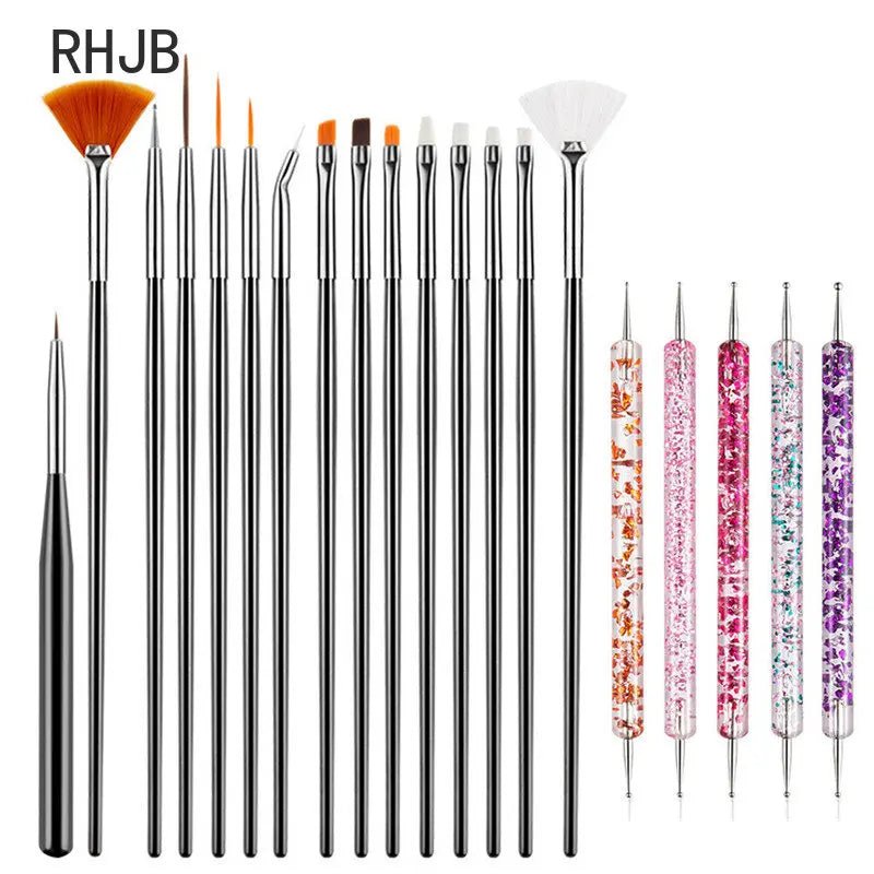 RHJB New Nails Things Brushes for Manicure Set Nails Art Accessories Tools Kits Nail Supplies for Professionals Manicure Set - Paola Center