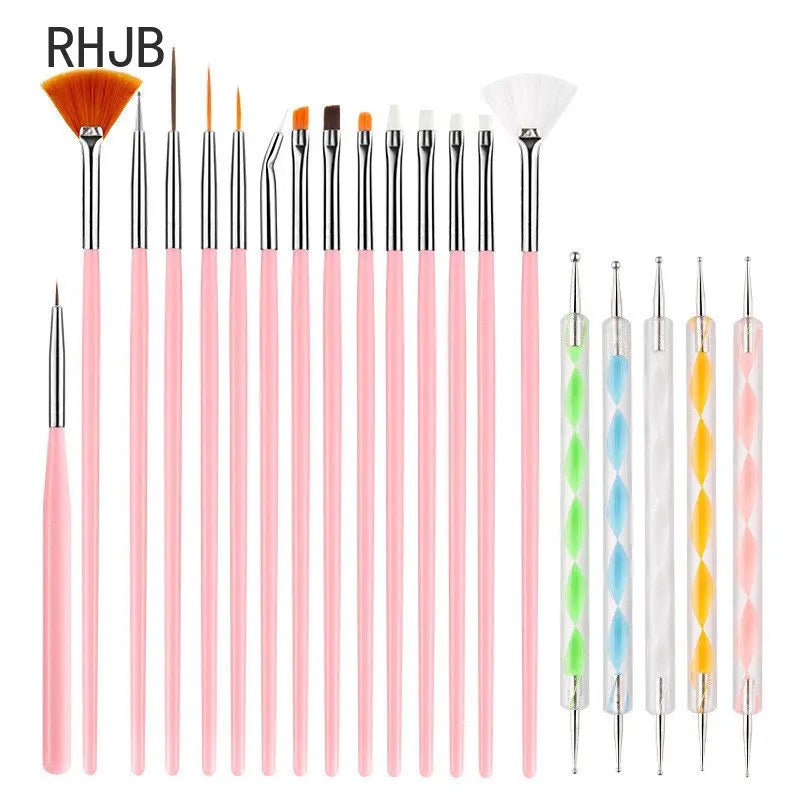 RHJB New Nails Things Brushes for Manicure Set Nails Art Accessories Tools Kits Nail Supplies for Professionals Manicure Set - Paola Center