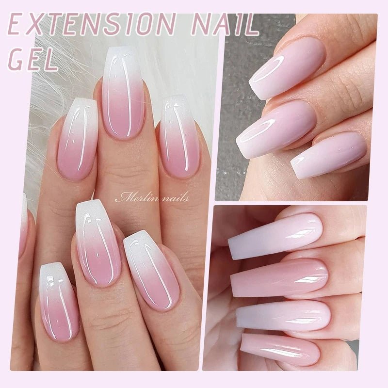 UR SUGAR 15ml Extension Nail Gel Set Full Manicure Kit Crystal Acrylic Quick Extension Nails Building Fingertips Tools Set - Paola Center