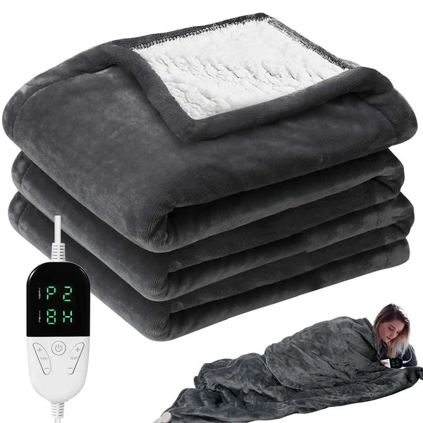 130*150CM Electric Heating Blanket 6 Gears Temperature Control Flannel Heated Blanket for Bed Sofa Winte Warm Home Use Blanket - Verschic Paris