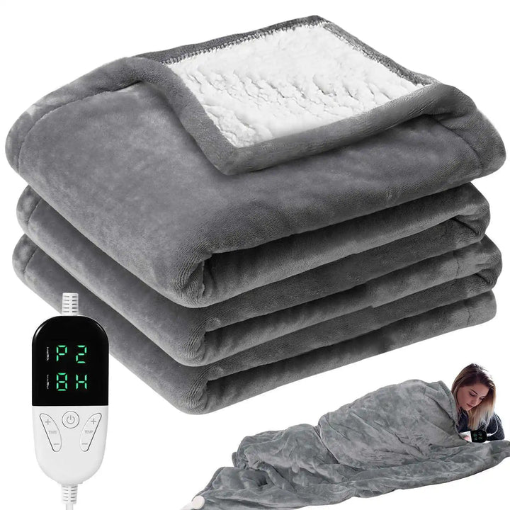 130*150CM Electric Heating Blanket 6 Gears Temperature Control Flannel Heated Blanket for Bed Sofa Winte Warm Home Use Blanket - Verschic Paris