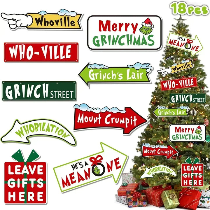 18 PCS DIY Christmas Tree Merry Christmas Decorations For Home Christmas Ornaments Xmas Tree Xmas Party Supplies - Verschic Paris