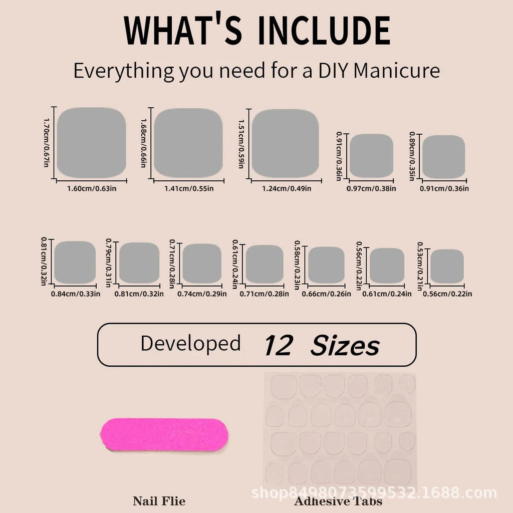 24pcs French Pink False Toenails White Bow Design Summer Press On Nail for Feet Wearable Square Fake Nails Patch Manicure Set - Paola Center