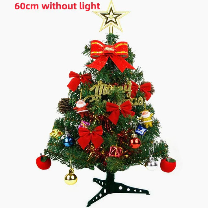 30/45/60cm Tabletop Christmas Tree Artificial Mini Christmas Pine with Decorative Pendants DIY Assembly Xmas Tree Party Decors - Verschic Paris