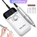 45000RPM Nail Drill Machine With Low Noise Portable Nail Drill Machine Rechargeable Nail Sander File For Manicure Salon Tool - Paola Center