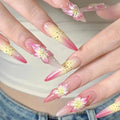 5D Sticker Lily Flower Nail Decals Jelly Nail Art Decorations Acrylic Adhesive Gel Sliders Summer Stickers Manicure Accessories - Paola Center