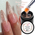 5ml Pink Dried Flower Nail Gel Polish Semi Permanent Natural Flower Fairy Nail Art Gel Soak Off UV Painting Varnishes For Nails - Paola Center