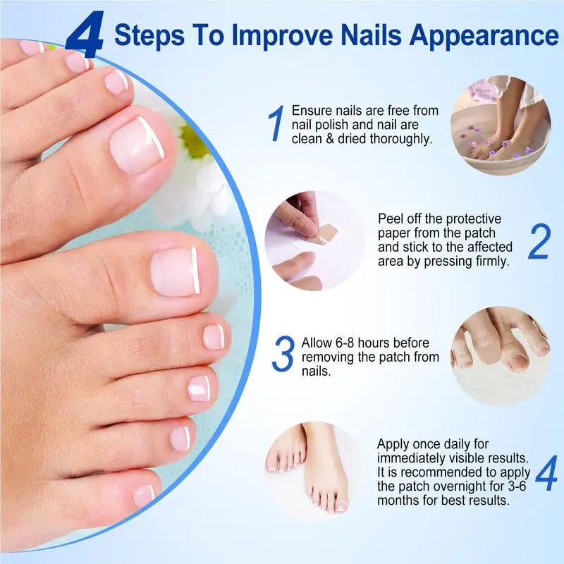 60pcs/set Nail Repair Patches Non Irritating Nail Ingrowning Toenail Corrector Stickers Helps With Cracked Nails - Paola Center