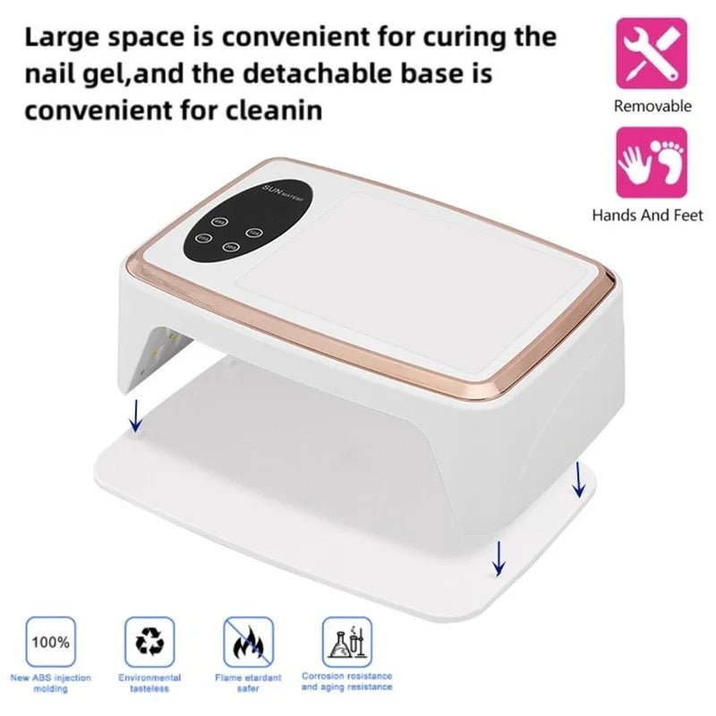 90 LEDS Nail Dryer LED Nail Lamp UV Lamp for Curing All Gel Nail Polish Motion Sensing Manicure Pedicure Salon Tool Big Space - Paola Center