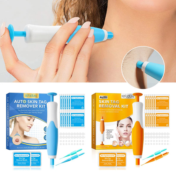 2 IN 1 Auto Micro Skin Tag Remover Device Standard And Micro Skin Tag Removal Kit Adult Mole Wart Remover Face Care Beauty Tools