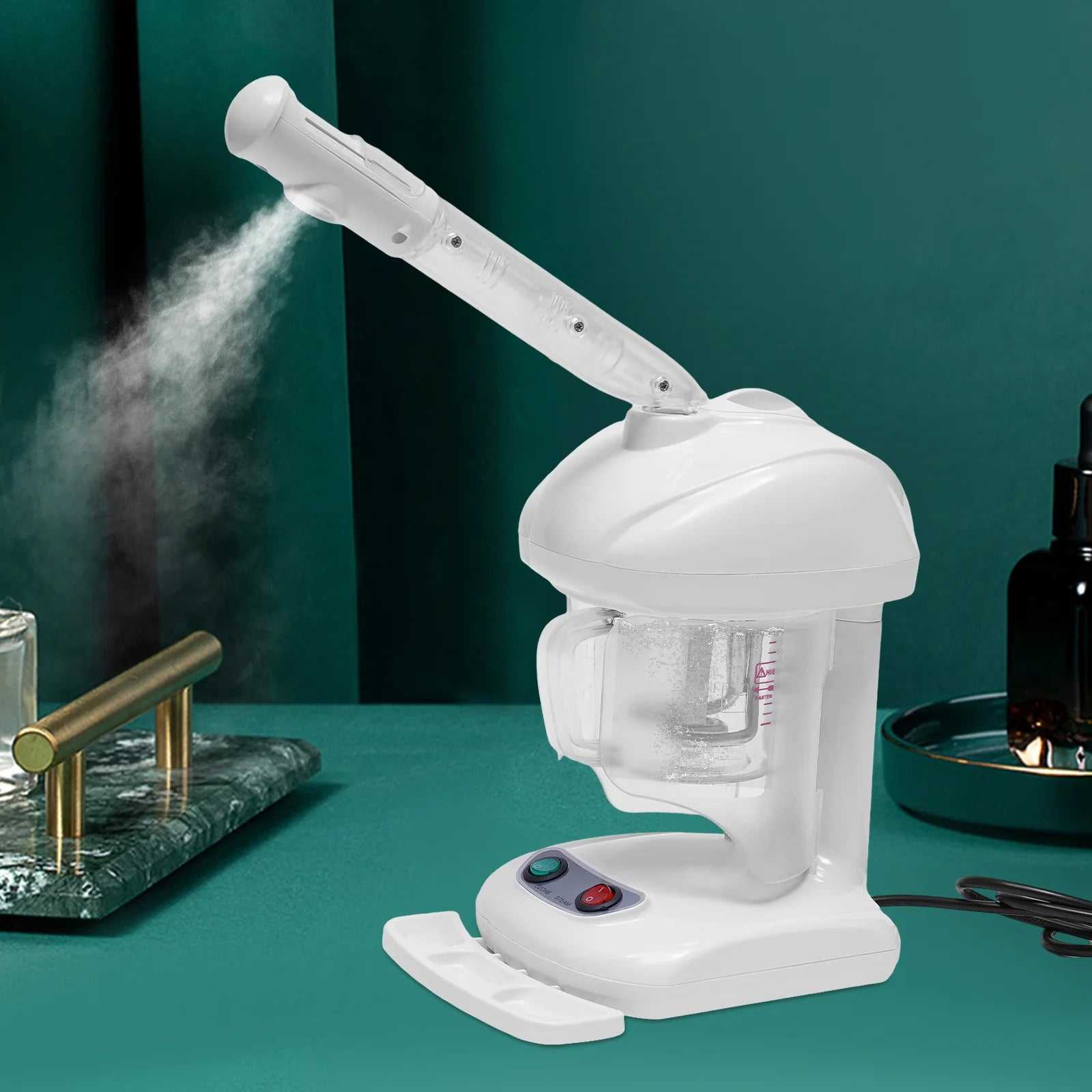 Hair Care Device Ozone 480W Professional Salon Ozone Steamer 360° Rotating Nozzle Multifunction Face Detox Machine