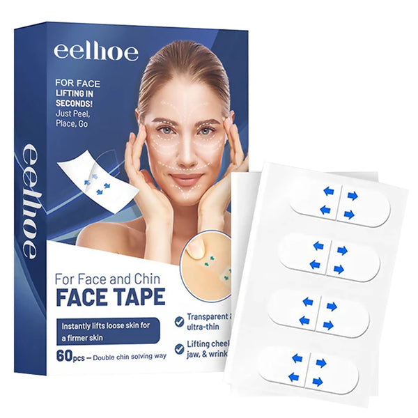 Portable Anti Wrinkle Beauty Stickers 60pcs Ingredient Safety Anti Wrinkle Face Tape Waterproof Elastic Breathable for Body Care