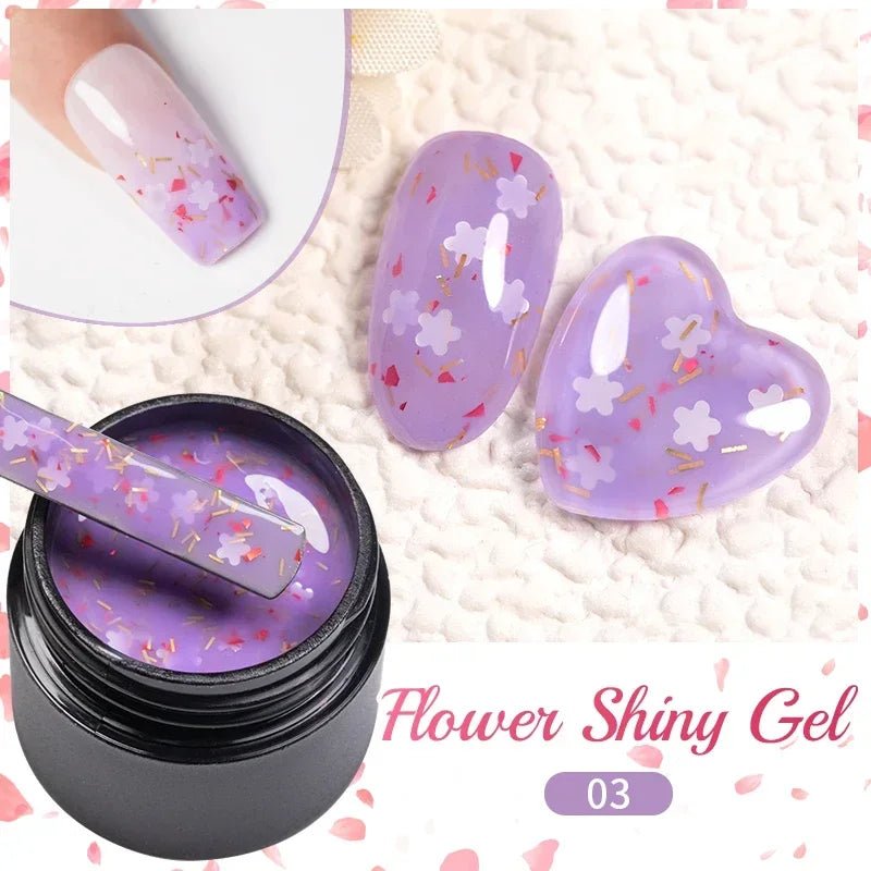 BOZLIN Chameleon Flake Gel Nail Polish Spring Color Sparkling Sequins Soak Off UV Glitter Gel Varnish Nail Art Decoration 5ML - Paola Center