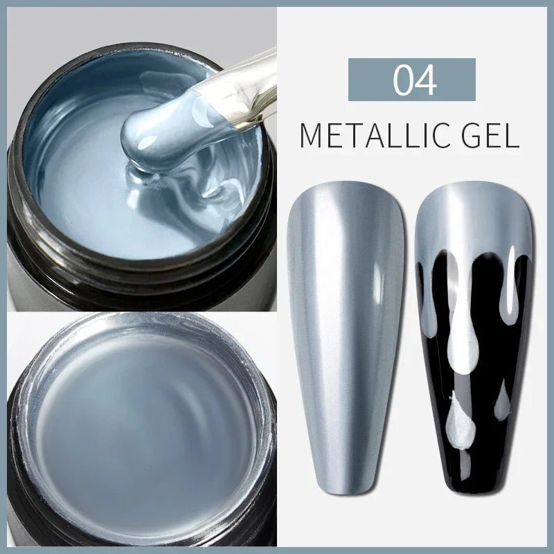 BOZLIN Chameleon Flake Gel Nail Polish Spring Color Sparkling Sequins Soak Off UV Glitter Gel Varnish Nail Art Decoration 5ML - Paola Center