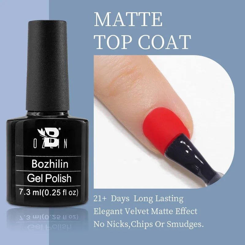BOZLIN Chameleon Flake Gel Nail Polish Spring Color Sparkling Sequins Soak Off UV Glitter Gel Varnish Nail Art Decoration 5ML - Paola Center
