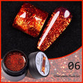 BOZLIN Chameleon Flake Gel Nail Polish Spring Color Sparkling Sequins Soak Off UV Glitter Gel Varnish Nail Art Decoration 5ML - Paola Center