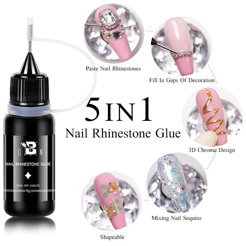 BOZLIN Chameleon Flake Gel Nail Polish Spring Color Sparkling Sequins Soak Off UV Glitter Gel Varnish Nail Art Decoration 5ML - Paola Center
