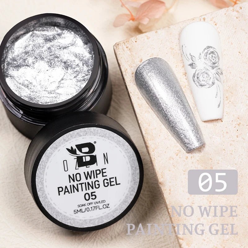 BOZLIN Chameleon Flake Gel Nail Polish Spring Color Sparkling Sequins Soak Off UV Glitter Gel Varnish Nail Art Decoration 5ML - Paola Center