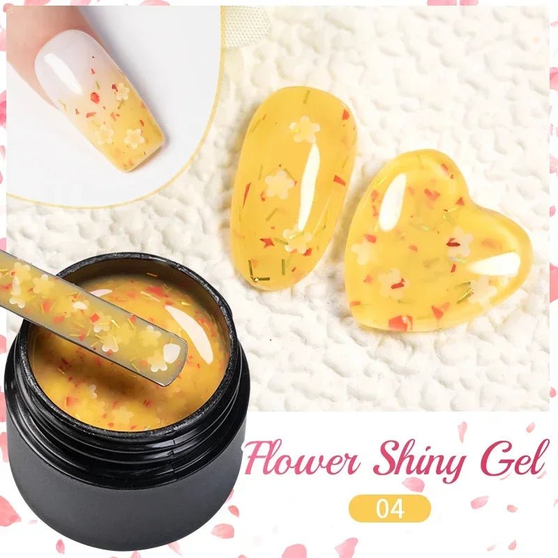 BOZLIN Chameleon Flake Gel Nail Polish Spring Color Sparkling Sequins Soak Off UV Glitter Gel Varnish Nail Art Decoration 5ML - Paola Center